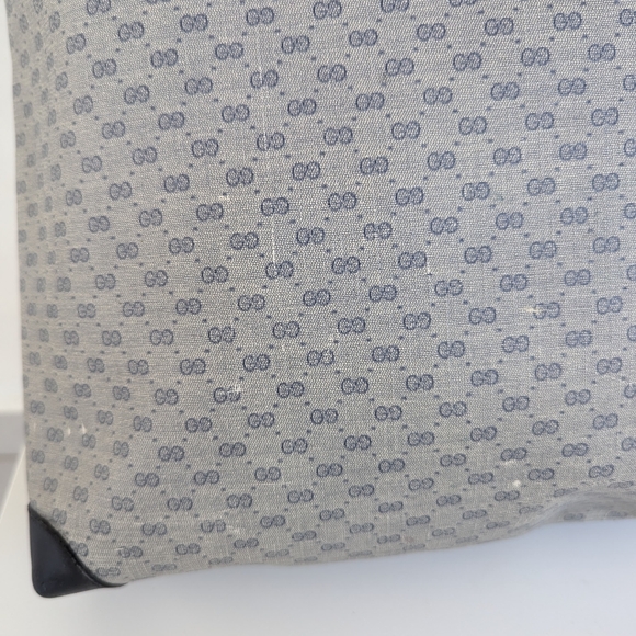 💚 Gucci Vintage GG Mini Monogram Canvas Large Tote Shoulder Bag VTG - Picture 7 of 16